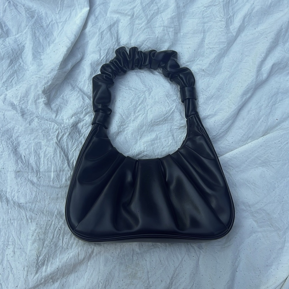 JW PEI Gabbi Ruched Hobo Handbag - Black - Picture 5 of 8